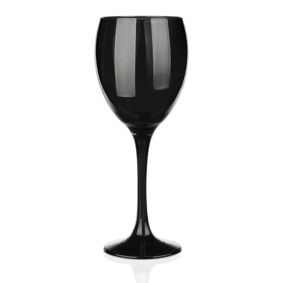 Czarne kieliszki do wina, drinków Galaktyka 300 ml 6 szt