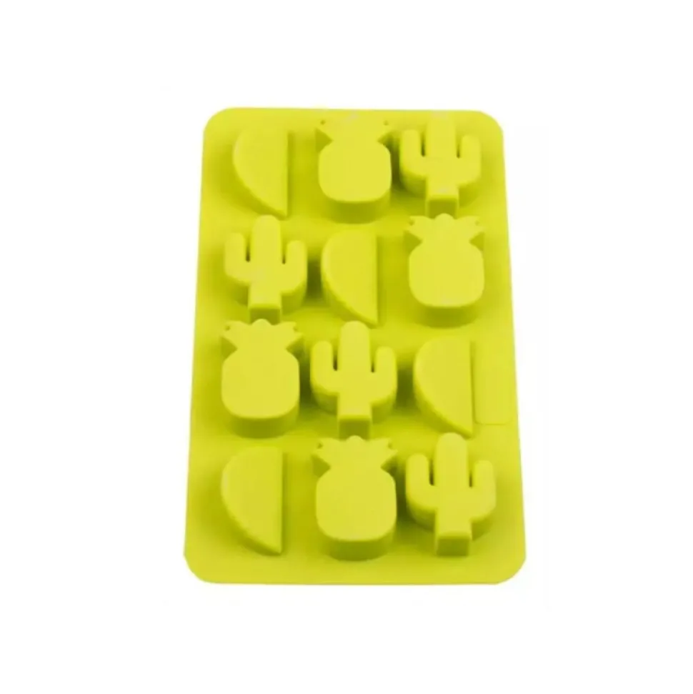 Foremka do lodu Ananas, Kaktus, Melon 12 kostek
