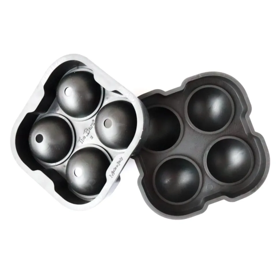Foremka do lodu, ice ball na 4 kule lodowe 4,5 cm