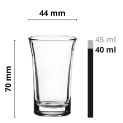 Kieliszki do wódki 40 ml 6 szt