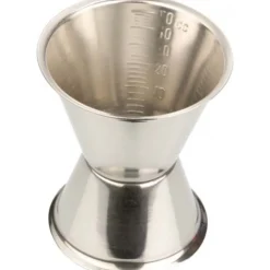 Miarka barmańska do drinków, jigger 50 i 30 ml z podziałką co 10 ml i 2 ml