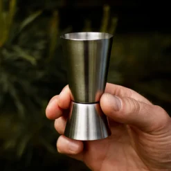 Miarka barmańska do drinków, jigger 50 i 30 ml z podziałką co 10 ml i 2 ml
