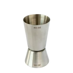 Miarka barmańska do drinków, jigger 60 ml i 30 ml