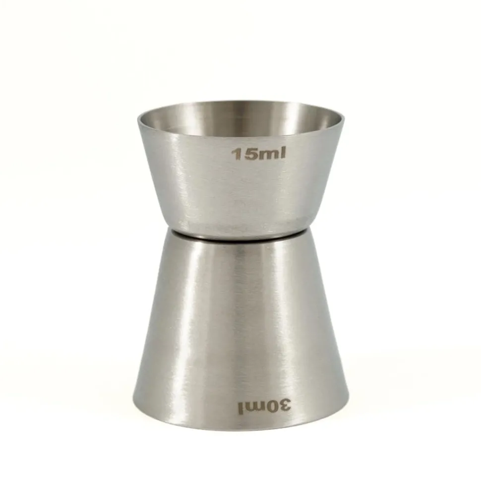Miarka barmańska dwustronna, jigger 15 ml i 30 ml