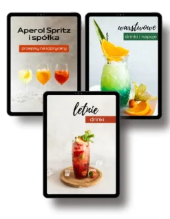 PAKIET 3 ebooków Letnie drinki + Aperol Spritz i spółka + Warstwowe drinki