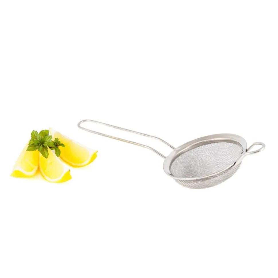Sitko barmańskie do owoców i ziół okrągłe 8,5 cm, fine strainer