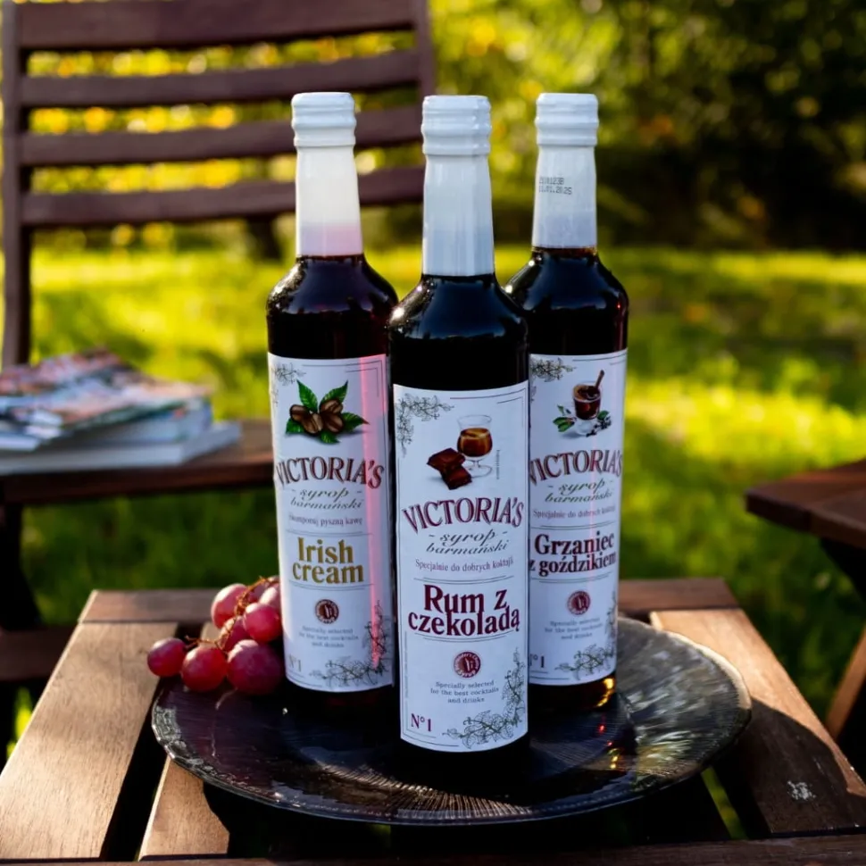 Syrop barmański, do drinków RUM Z CZEKOLADĄ 490 ml