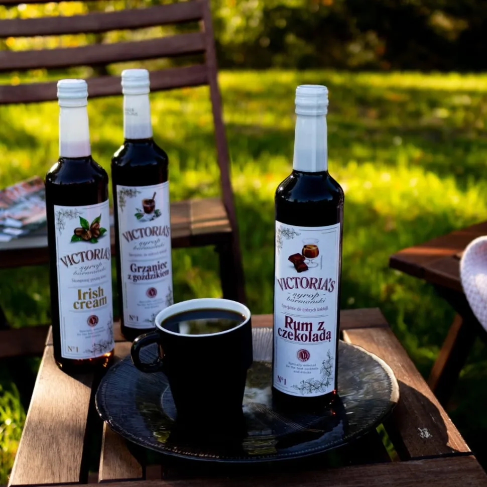 Syrop barmański, do drinków RUM Z CZEKOLADĄ 490 ml
