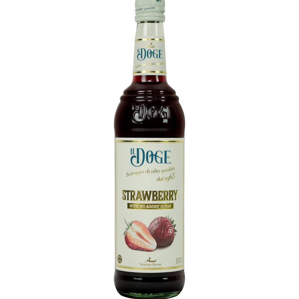Syrop bez cukru TRUSKAWKOWY do drinków 700 ml