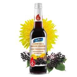 Syrop CZARNY BEZ i MNISZEK LEKARSKI 320 ml WZMOCNIENIE z WITAMINĄ C