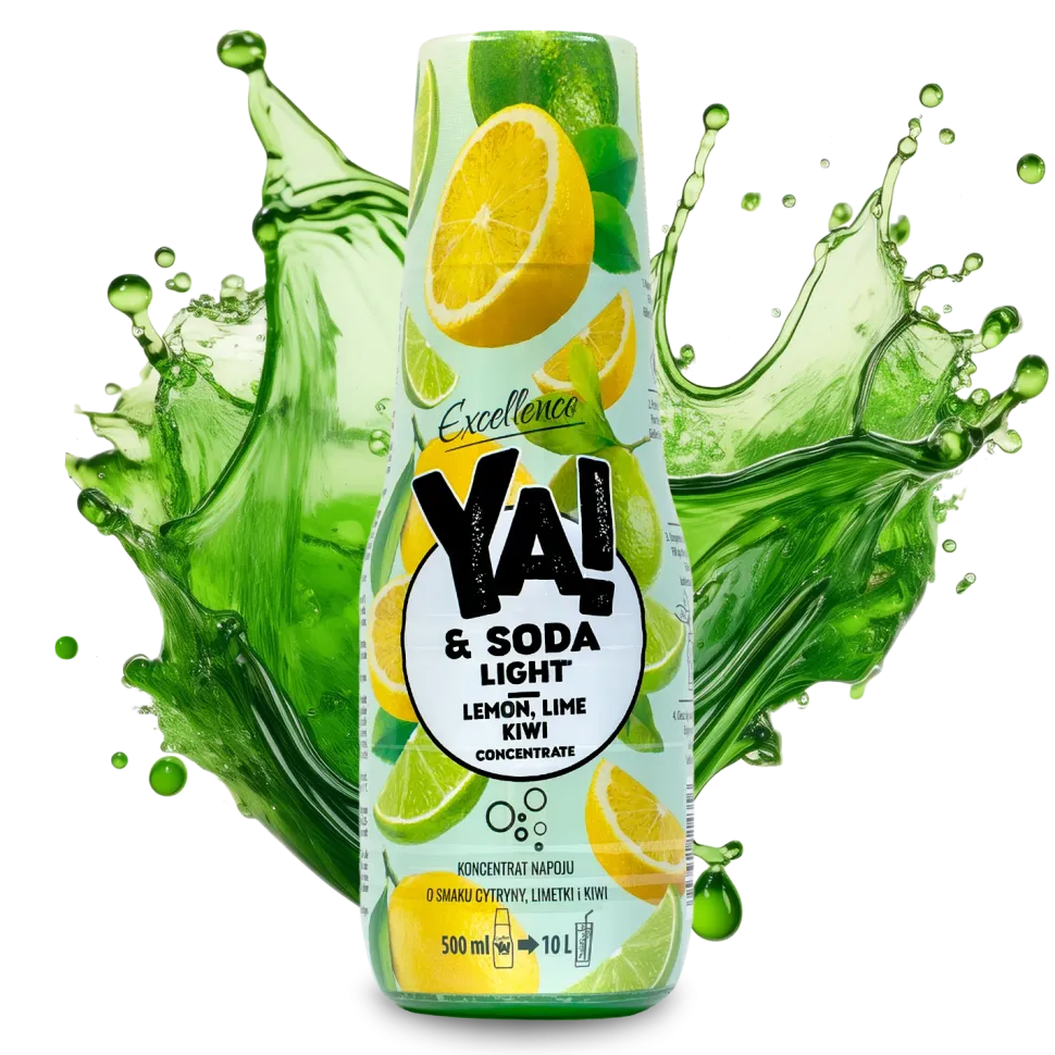 Syrop do saturatora bez cukru CYTRYNA LIMETKA KIWI 500 ml