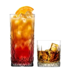 Szklanki do whisky i drinków, zestaw 12 szklanek