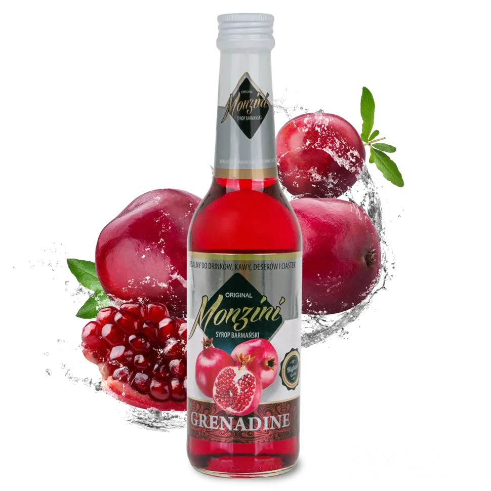 Zestaw 3 syropów do drinków Mojito, Grenadina, Blue Curacao 320 ml x 3 z książką PROSTE DRINKI i miarką 50 i 25 ml