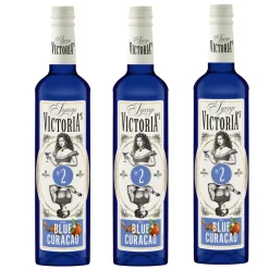 Zestaw 3 x Syrop BLUE CURACAO do drinków 490 ml