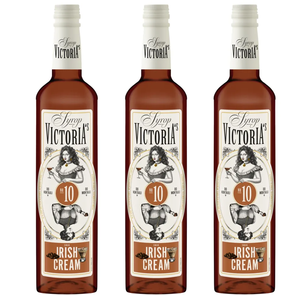 Zestaw 3 x Syrop IRISH CREAM do drinków 490 ml